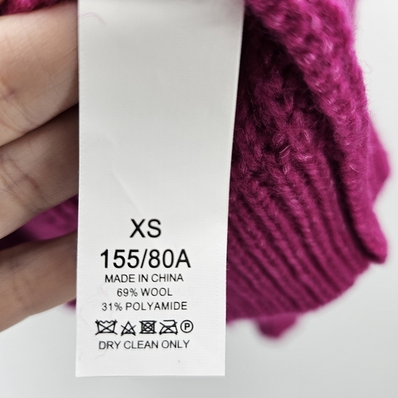 Kate Spade pink bow crew neck sweater women's size extra small - Picture 5 of 6